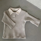 Infant Long Sleeve T Shirt Cotton Ribbed Baby