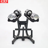 Precision Steel Plated Dumbbell Set, Fast Weight, Adjustable,