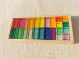 New Design Montessori Toys See Through Rainbow Lucite