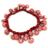 14 inches 15-20mm Pink Natural Carved Coral Shell