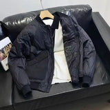 Winter Big Pocket Zipper Down Jacket Warm Vintage