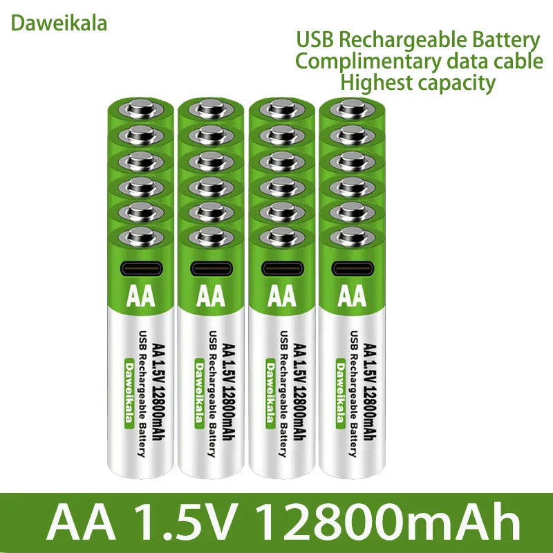 2023 New AA USB Rechargeable Lithium Ion Battery