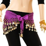 1Pc Belly Dance Waist Chain – 5-Layer Gold Coin Hip Scarf