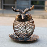 New Outdoor Hanging Wrought Iron Owl Bird Bird