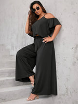 Finjani Womens Plus Size Suit Set Solid Cami