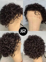 Pixie Cut Wig Human Hair 13x1 Lace Frontal