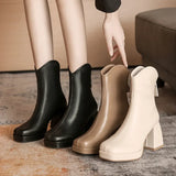 High Heels Short Boots Women Fashion Shoes Autumn