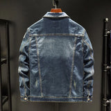 Hot 2023 Men's Plus Size Jacket Denim Fashion