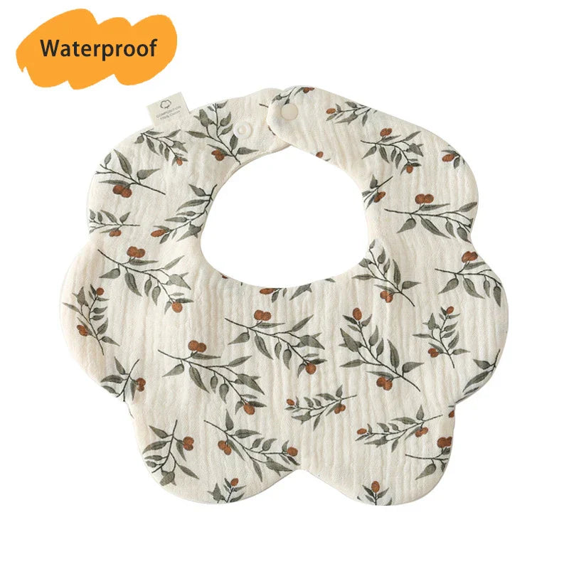 New Thickened 7 Layers Cotton Waterproof Baby Bibs