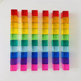 Acrylic Cubes Rainbow Gem Blocks Transparent Stacking Toys