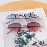 Vintage Unique Brown Cat Eye Sunglasses Women Design