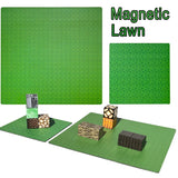 Soft Magnetic Bottom Lawn Building Block Plate Creative