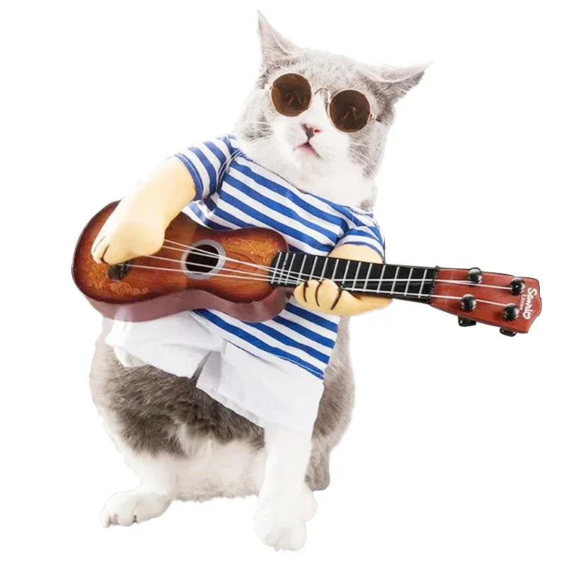 Cat Clothes Christmas Halloween Dog Costume Funny Explosive