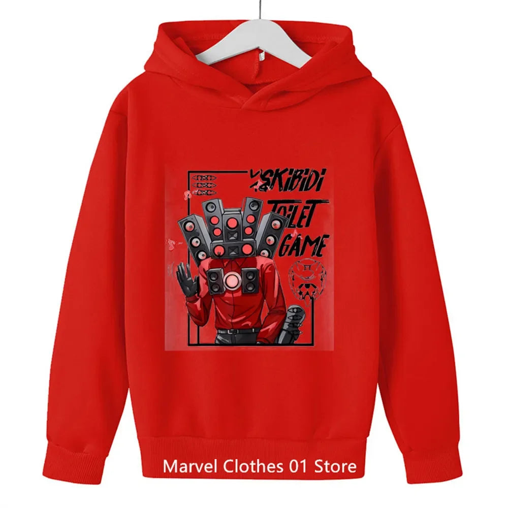 Skibidi Toilet Hoodie Hot Game Kids Cartoon Sweatshirts