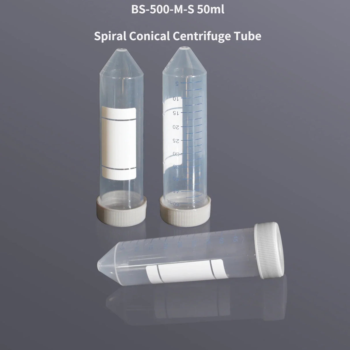 25Pcs Biosharp 50ml Screw Top Centrifuge Tube Sterile