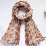 180x90cm Women Patchwork Scarf Muslim Crinkle Hijab Headwraf
