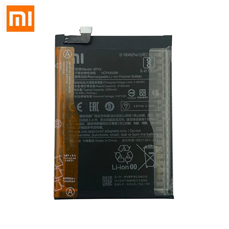 100 Original BP42 4250mAh Phone Battery For Xiaomi