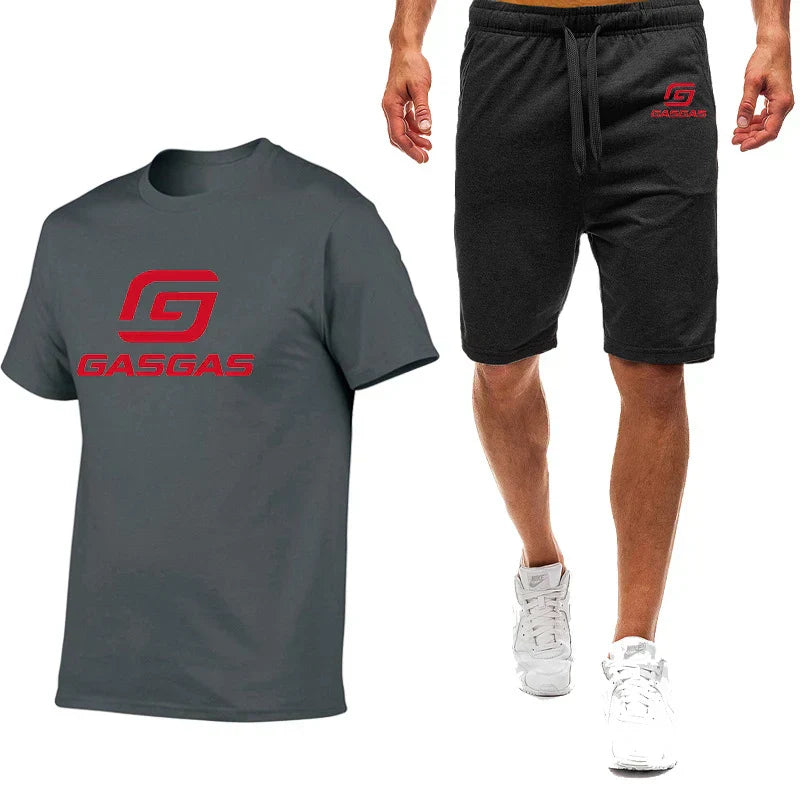 Motorcycles GasGas Summer Men's Sportswear Shorts Set Short