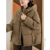 Women's Autumn Winter Down Cotton Parkas 2023 Hooded