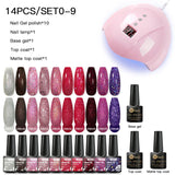 Mtssii 13/16Pcs Gel Nail Polish Set With 36W