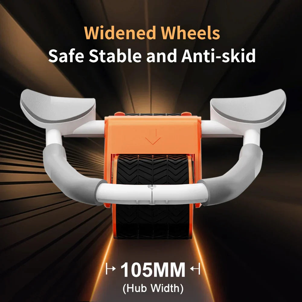 Ab Roller Wheel Automatic Rebound With Elbow Support
