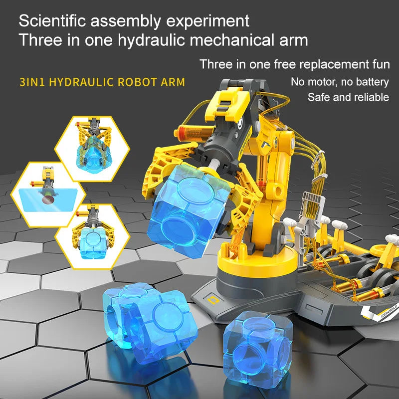 DIY Assembled Robot Arm Kids Toy Science Experiment