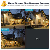 6K 12MP Security Camera WiFi Wireless Outdoor Three
