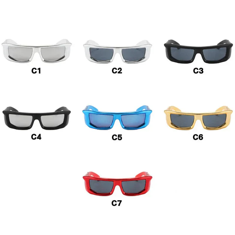 Fashion Women's Y2K Rectangle Sunglasses Men and Women