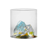 Japanese Whisky Glass Cup 3D Mountain Water Glass