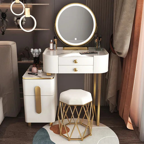 Classic Dressing Table Modern Organizers Mirror Vanity Storage