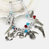 Movie Supernatural Dean Leather Rope Coppery Pendant Necklace