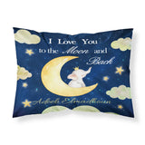 Name Personalized Baby Crib Cushion Cover Cute Bed