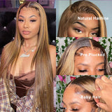 Highlight 13x4 Lace Front Wig Highlight Straight 13x6