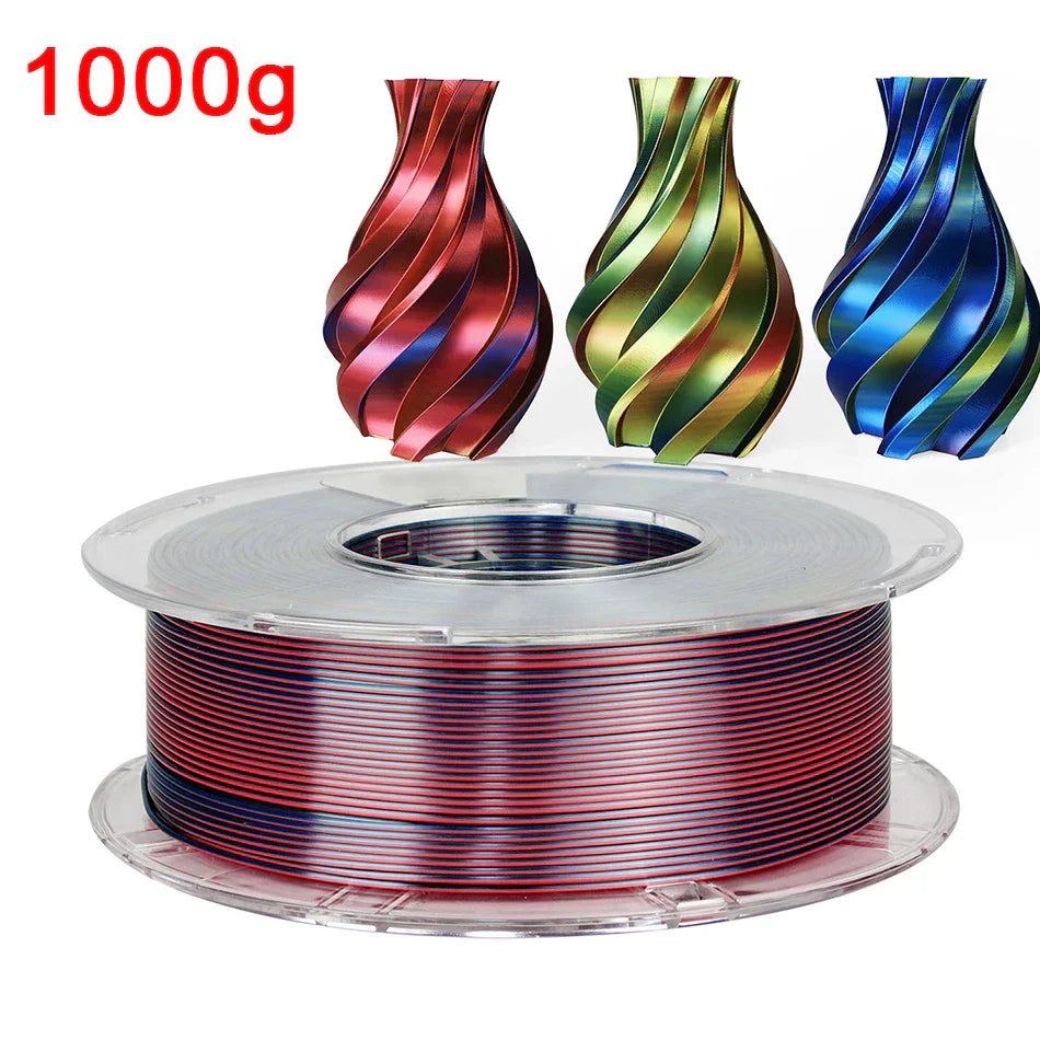 Tri-Color 3D Printer Filament PLA Silk Tricolor for