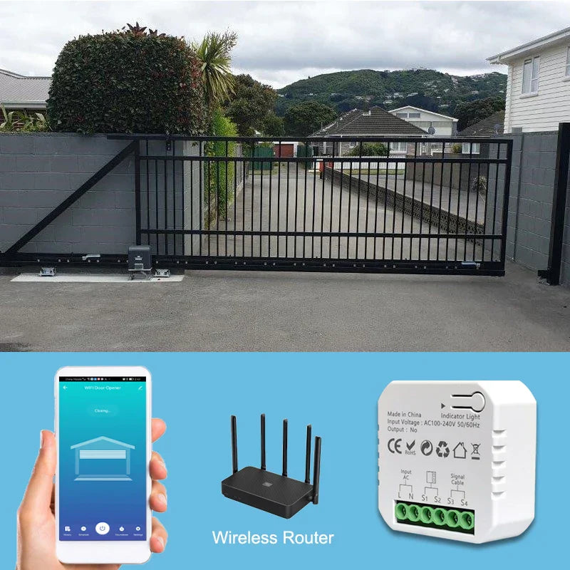 Tuya Smart Life WiFi Motorized Swing Gate Sliding