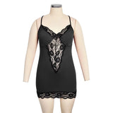 Plus Size Sexy Club Basis Dress for Women