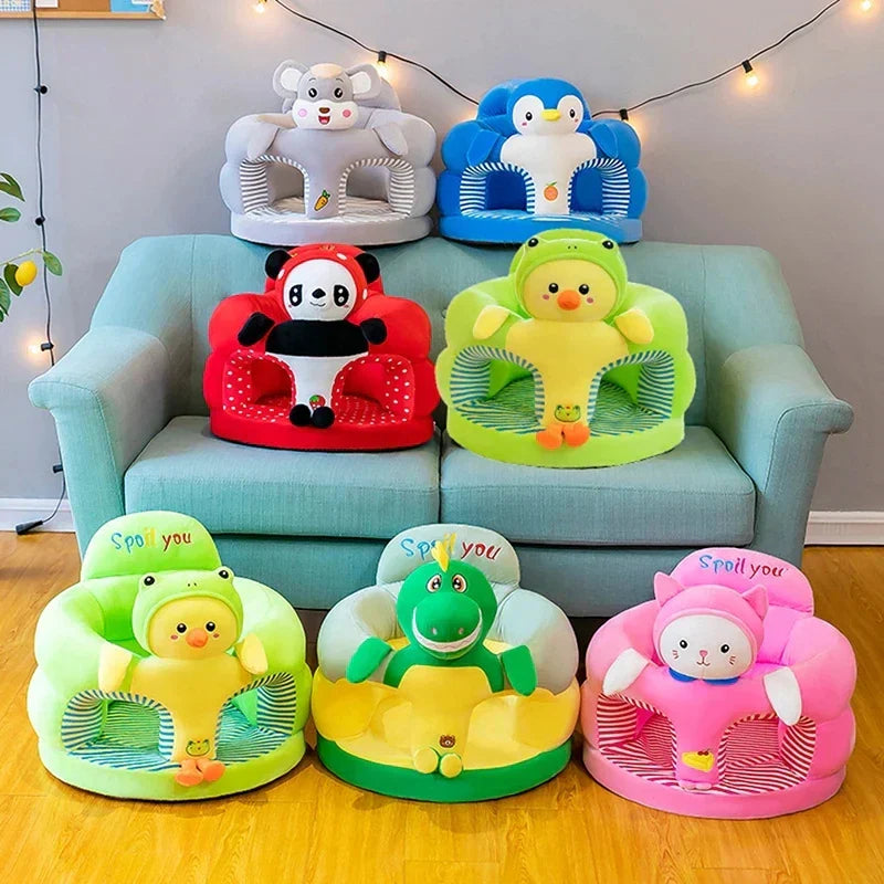 Cute Baby Sofa Support Seat Cover Plush Chair