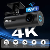 NMHJIE 4K Dash Cam WiFi UHD 3840*2160P Car