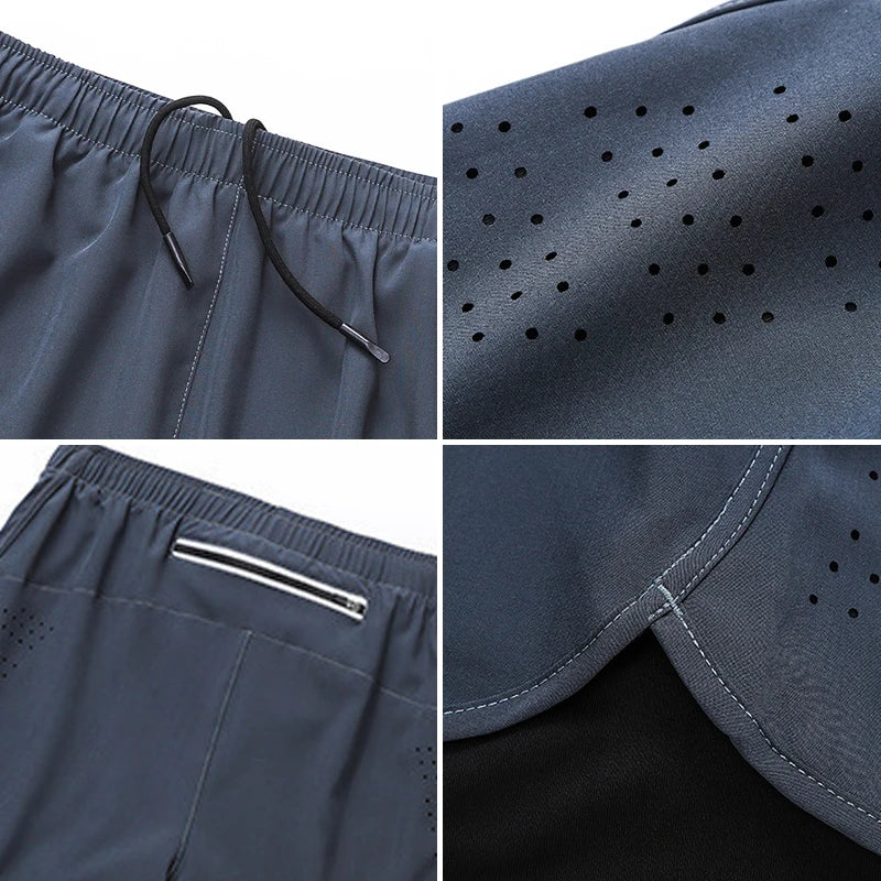 Men Quick Dry Basketball Shorts Breathable Gym Running