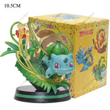 Anime Pokemon Figure Charizard Squirtle Bulbasaur Vulpix Scenes