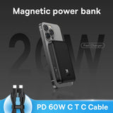 Baseus 20W Magnetic Wireless Charging 6000mAh Power Bank,