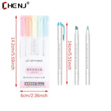 5 Colors/box Double Headed Highlighter Pen Set Fluorescent