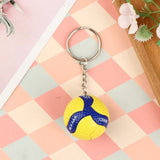 1xFashion PVC Volleyball Keychain Ornaments Business Volleyball Gifts
