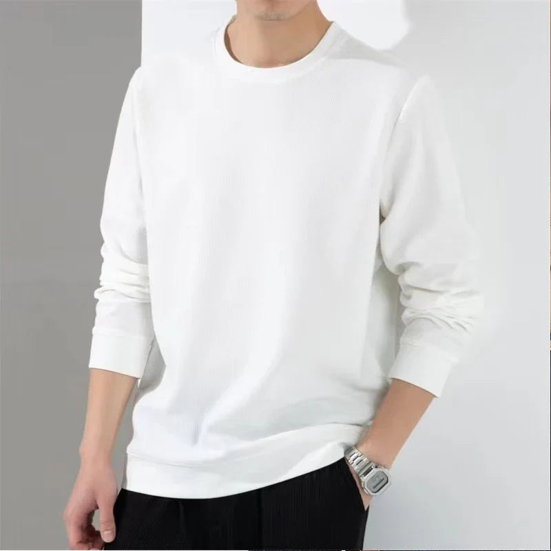 2023 Spring Autumn New Solid Color Round Neck