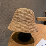 Beach Korean Straw Hat Summer Women Visor Bucket