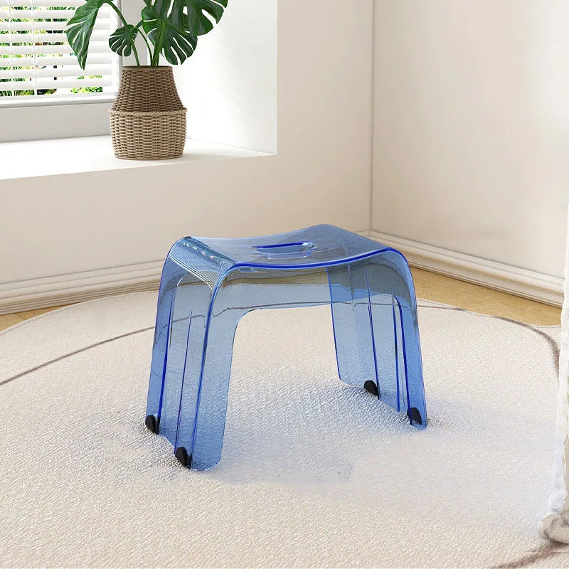 Household Living Room Tea Table Transparent Low Stool