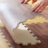 Wooden Interlocking Exercise Tiles Crawling Carpet And Rug