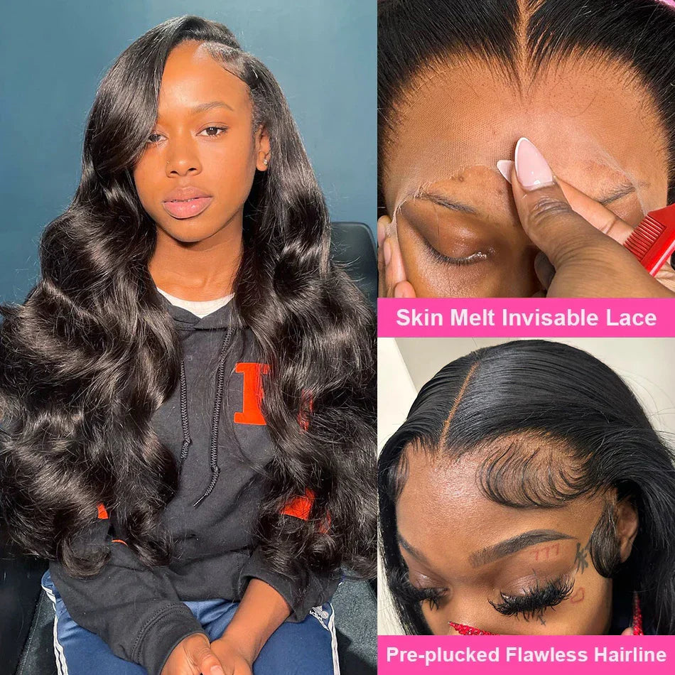 HD Transparent 13x6 Body Wave Lace Front Human