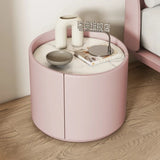 Italian Luxury Nightstands Minimalist Round Nordic Organizers Side