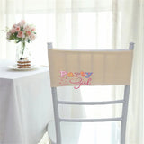 Blush Double Layer Lycra Chair Band Spandex Chair